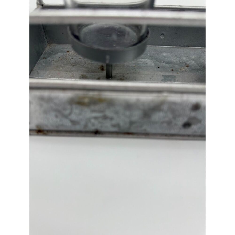 Metal tray with handles 3 votive candle holder decor - Picture 9 of 9